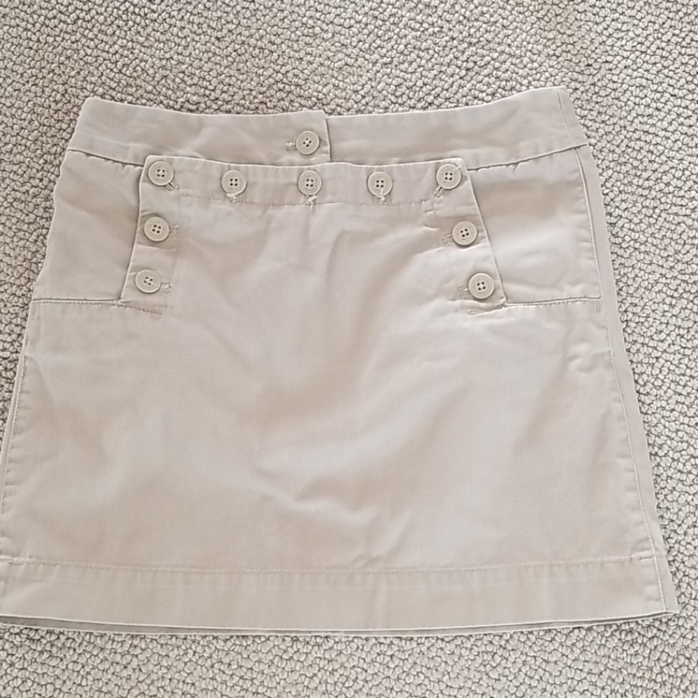 J crew khaki skirt